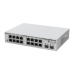 Switch MikroTik con 16 Puertos Gigabit Ethernet / 2 Puertos SFP+ 10G / Filtrado MAC y VLANs / SwOS Configuración Web