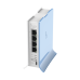 (hAP lite TC) 4 Puertos Fast Ethernet, Wi-Fi 2.4 GHz 802.11 b/g/n y base tipo Torre