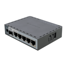 Router hEX S / 5 Puertos Gigabit Ethernet / 1 Puerto SFP 2.5G / Dual-Core ARM / 512 MB RAM / RouterOS V7 / PoE-In y PoE-Out / Montaje en Pared