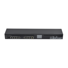 Router Board, CPU 1 Núcleo, 5 Puertos Gigabit, 5 Puertos Fast, 1 Puerto SFP, Licencia Nivel 5 y montaje en Rack