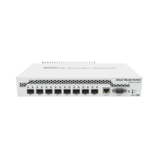 (CRS309-1G-8S+IN) Switch administrable Sistema Operativo Dual, puerto 1G Rj45, 8 puertos 10G SFP+ para Escritorio