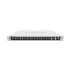 (CRS354-48G-4S+2Q+RM) Cloud Router Switch 48 puertos Gigabit Ethernet, 4 puertos SFP+ 10G, 2 puertos QSFP+ 40G, Montaje en Rack