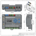 Gateway IoT LoRaWAN para Automatización de Edificios / Quad-Core 1.5 GHz / 8 Canales LoRaWAN / 2,000 Dispositivos / Edge Computing / 4G LTE / KNX + BACnet + Modbus / RS485 + M-Bus