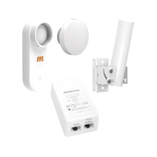 Kit de radio C5X, rango de frecuencia extendida (4.9 a 6.4 GHz), incluye inyector POE, montaje universal para tubo o poste Y una antena de 12 dBi Kit de radio C5X, rango de frecuencia extendida (4.9 a 6.4 GHz), incluye inyector POE, montaje universal para tubo o poste Y una antena de 12 dBi