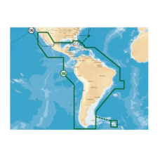 Mapas Navionics Gold XL9 3XG del Caribe, Centro y Sudamérica