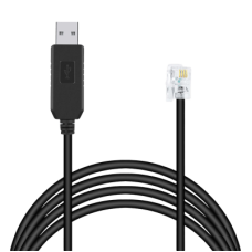 Cable Serial / RJ-9 a USB / 200 cm (6.6 ft) / Negro / Conectores USB A y RJ9 Cable Serial / RJ-9 a USB / 200 cm (6.6 ft) / Negro / Conectores USB A y RJ9