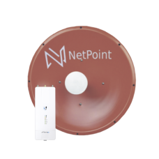 Kit de radio AF5XHD con antena NPTR3 de 37 dBi , Frecuencia (4.9-6.2 GHz), incluye jumper, ideal para distancias de hasta 80 km Kit de radio AF5XHD con antena NPTR3 de 37 dBi , Frecuencia (4.9-6.2 GHz), incluye jumper, ideal para distancias de hasta 80 km