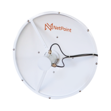 Antena blindada de alto rendimiento de 2 ft, 3.3-3.9 GHz, Ganancia 26 dBi, Conectores N-hembra. Antena blindada de alto rendimiento de 2 ft, 3.3-3.9 GHz, Ganancia 26 dBi, Conectores N-hembra.