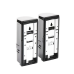 Barrera fotoelectrica de 100 metros con la mejor tecnologia de deteccion de patrones para reducir falsas alarmas / Alámbrico / 2 rayos / compatible con cualquier panel de alarma