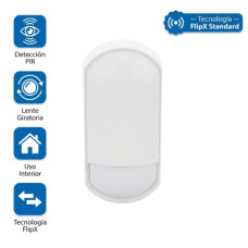 Detector de Movimiento Pasivo /  FlipX Standard detector PIR para interior con lente giratoria