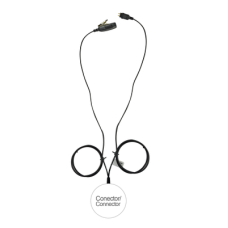 Micrófono de 2 cables serie LOC para KENWOOD NX-340/320/420, TK-3230/ 3000/3402/3312/3360/3170