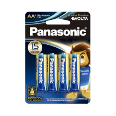 Batería Alcalina AA 1.5V EVOLTA / No recargable / Paquete 4 baterias 