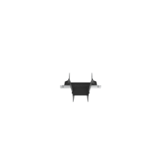 Bajada/Salida de Cables Para Charola Wire Basket, de 4 in, Con Control de Radio de Curvatura, Color Negro