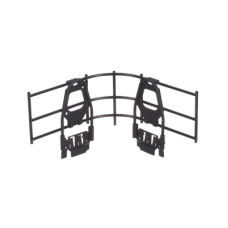 Accesorio de Control de Radio de Curvatura en Cruces, Tes o Intersecciones, en Charolas Wyr-Grid® de Panduit, 101.6 mm de Alto, Color Negro Accesorio de Control de Radio de Curvatura en Cruces, Tes o Intersecciones, en Charolas Wyr-Grid® de Panduit, 101.6 mm de Alto, Color Negro