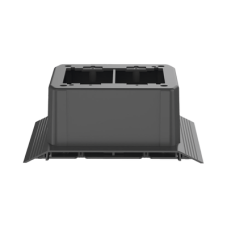 Caja de Conexión Doble, Para Uso con Canaleta de Piso AFR4BCBL6, Material PVC Rígido, Color Negro