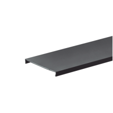 Tapa para Canaleta Ranurada Tipo G, de 82.6 mm de Ancho, 1828.8 mm de Largo, Color Negro