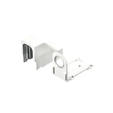 Accesorio Para Techo Falso/Entrada, Con Conexión Tubería 1/2 a 1 In, Compatible con Canaletas LD3, LD5 y LD10, Color Blanco