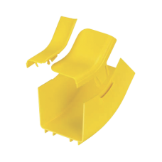 Bajada Vertical Interior de 45º con Tapa, Para uso con Canaletas 4X4 FiberRunner™, Color Amarillo