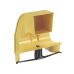 Bajada Para Canaleta FiberRunner™, Uso con Medidas 4x4, 6X4, 12X4, o 24X12, Con Reducción a 4X4, Color Amarillo