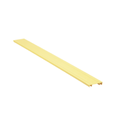 Tapa para Canaleta Ranurada Tipo H, de 2 in de Ancho, 1828.8 mm de Largo, Color Amarilo