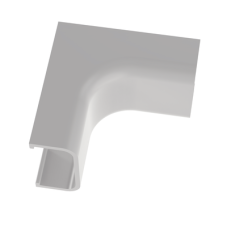 Esquinero interior de radio controlado, para uso con canaleta LD5, material ABS, Color Blanco Mate Esquinero interior de radio controlado, para uso con canaleta LD5, material ABS, Color Blanco Mate