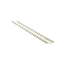 Base para canaleta T-45, de PVC rígido, con orificios perforados para montaje, 60.3 x 18.5 x 2400 mm, Color Blanco