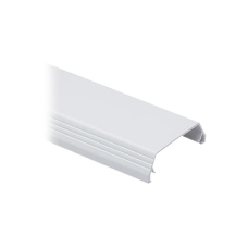 Cubierta (Tapa) tipo bisagra para canaleta T-45, de PVC rígido, 60.3 x 19.1 x 2438.4 mm, Color Blanco Mate