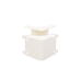 Esquinero interior, para uso con canaleta T45, Material PVC Rígido, Color Blanco Mate