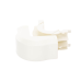 Esquinero exterior, para uso con canaleta T45, Material PVC Rígido, Color Blanco Mate