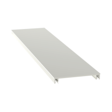 Cubierta para canaleta T-70, de PVC rígido, 70.1 x 9.1 x 2400 mm, Color Blanco Mate