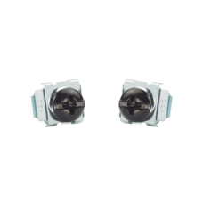 Kit de 100 Tornillos y 100 Tuercas Enjauladas M6, Para Uso en Gabinetes o Racks con Rieles con Orificios Cuadrado