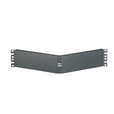 Tapa Ciega Para Rack Estándar de 19in, Angulado, de Acero, 2UR, Color Negro Tapa Ciega Para Rack Estándar de 19in, Angulado, de Acero, 2UR, Color Negro