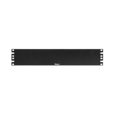 Tapa Ciega Para Rack Estándar de 19in, Plano, de Acero, 2UR, Color Negro