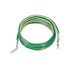 Jumper para Aterrizar Equipos, 6 AWG, con Terminal Doblada a 45 Grados (LCC6-14JAWH-L) Para Conexión a Tierra y Terminal Recta (LCC6 - 14JAW-L) Para Equipos , 2.4 m de Largo