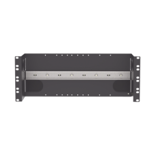 Soporte Industrial Para Instalar Equipos de Montaje en Riel DIN, Para Racks o Gabinetes Estándar de 19in, de 4UR, Color Negro Soporte Industrial Para Instalar Equipos de Montaje en Riel DIN, Para Racks o Gabinetes Estándar de 19in, de 4UR, Color Negro