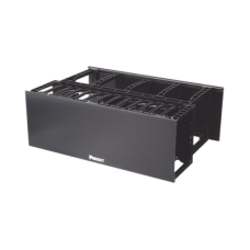 Organizador de Cables Horizontal NetManager de Alta Densidad, Doble (Frontal y Posterior), Para Rack de 19in, 4UR Organizador de Cables Horizontal NetManager de Alta Densidad, Doble (Frontal y Posterior), Para Rack de 19in, 4UR