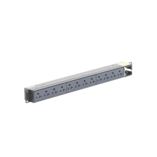 PDU Básico para Distribución de Energía, Enchufe de Entrada NEMA 5-15P, Con 12 Contactos NEMA 5-20R, Instalación Horizontal de 19in, 1UR, 15 Amp, 120 Vca