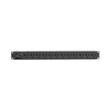 PDU Básico para Distribución de Energía, Enchufe de Entrada NEMA L5-20P, Con 12 Contactos NEMA 5-20R, Instalación Horizontal de 19in, 1UR, 20 Amp, 120 Vca