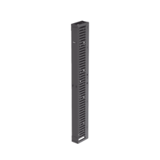 Organizador Vertical PatchRunner™, Sencillo (Solo Frontal), Para Rack Abierto de 45 Unidades, 6 in de Ancho, Color Negro