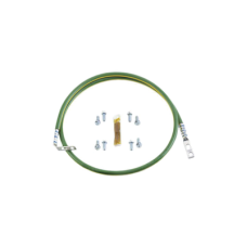 Jumper Para Aterrizar Equipos en Racks o Gabinetes, 10 AWG, con Terminal Doblada a 90 Grados, 0.61m de Largo