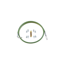 Jumper Para Aterrizar Equipos en Racks o Gabinetes, 10 AWG, Con Terminal Doblada a 45 Grados, Terminal Recta Para Equipos, 61 cm de largo