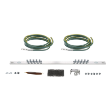 Kit de Puesta a Tierra con dos Jumpers 6 AWG y Barra de Conexiones de 20 Orificios, para Rack de 19in