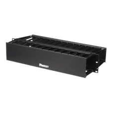 Organizador de Cables Horizontal PatchLink, Doble (Frontal y Posterior), Para Rack de 19in, 2UR Organizador de Cables Horizontal PatchLink, Doble (Frontal y Posterior), Para Rack de 19in, 2UR