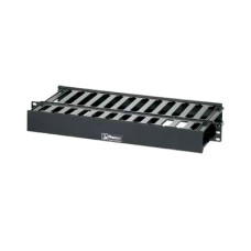 Organizador de Cables Horizontal PatchLink, Doble (Frontal y Posterior), Para Rack de 19in, 1UR Organizador de Cables Horizontal PatchLink, Doble (Frontal y Posterior), Para Rack de 19in, 1UR