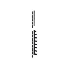 Kit de Dedos Para Administración de Cables en Gabinetes FlexFusion™, de 42 o 45 UR, Dedos de 100 mm de Longitud, Color Negro Kit de Dedos Para Administración de Cables en Gabinetes FlexFusion™, de 42 o 45 UR, Dedos de 100 mm de Longitud, Color Negro