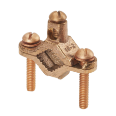 Abrazadera de Bronce para Tierra Física para Conductor 2 AWG, 1 Pieza