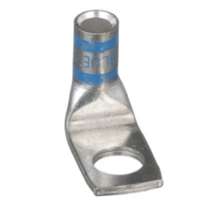 Zapata de compresión LCAX6-38F-L a 90° grados para cal. 6 Awg, Barreno para tornillo prisionero de 3/8, 1 Pz