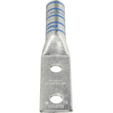 Zapata de compresión LCC400-12-6 para cal. 400 Kcmil, Doble barreno para tornillo prisionero de 1/2, Espaciado de orificios 44.5mm, 1 Pz