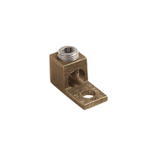 Terminal Tipo Lengüeta Recta de Cobre, Cal. 8 a 1/0 AWG,  Orificio para perno de 5/16