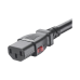 Cable de Alimentación Eléctrica Con Bloqueo de Seguridad, de IEC C14 a IEC C13, 1.2 Metros de Largo, Color Negro, Paquete de 10 Piezas Cable de Alimentación Eléctrica Con Bloqueo de Seguridad, de IEC C14 a IEC C13, 1.2 Metros de Largo, Color Negro, Paquete de 10 Piezas